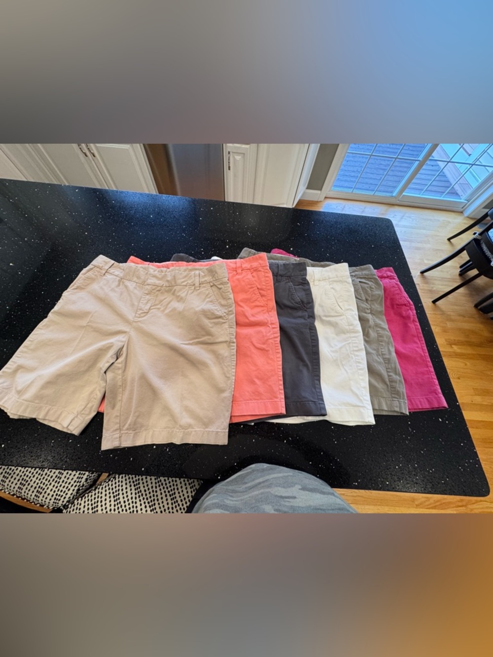 Caslon Cotton Bermuda Shorts - in Tan, Coral, Charcoal, White , Olive , Pink